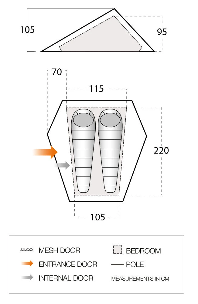 Vango Heddon 200 Tent (2022) 4 Vango Heddon 200 Tent (2022) - Image 2